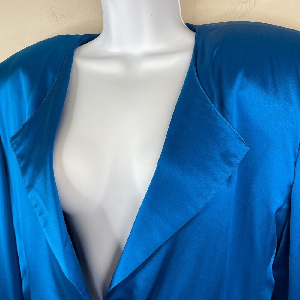 Vintage Baldanza Luxury SILK Blazer NWT Womens 10 Glam Formal Party Statement - Picture 13 of 13